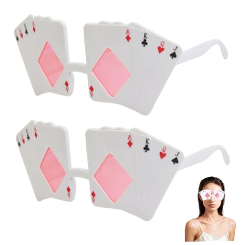 HWXZUUO 2pcs lustige Brille, 5, 9x3.9x1, 2 Zoll Neuheit Pokerbrille, Casino Themenpartydekorationen lustig HWXZUUO 2pcs lustige Brille, 5, 9x3.9x1, 2 Zoll Neuheit Pokerbrille, Casino Themenpartydekorationen lustig von HWXZUUO