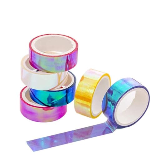 HWXZUUO Farbiges Klebeband DIY wasserdichte selbstklebende farbenfrohe rhythmische Gymnastik Bastelband 6RollScolorful Craft HWXZUUO Farbiges Klebeband DIY wasserdichte selbstklebende farbenfrohe rhythmische Gymnastik Bastelband 6RollScolorful Craft von HWXZUUO