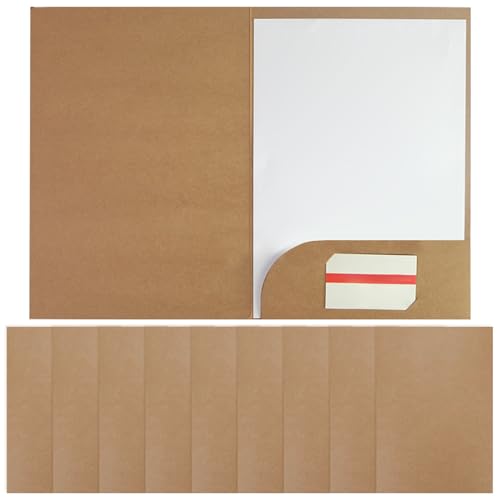 Papierordner, 10pcs A4 -Ordner, dicker Karton -Präsentationsordner mit Kartenschlitz, Papier für Dokumente A4 Papierordner, 10pcs A4 -Ordner, dicker Karton -Präsentationsordner mit Kartenschlitz, Papier für Dokumente A4 von HWXZUUO