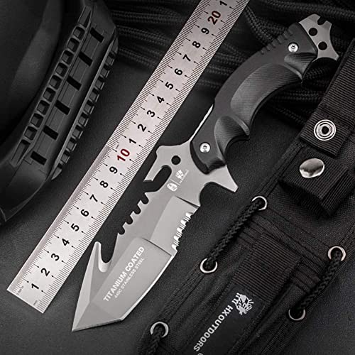 HX OUTDOORS Messer fur outdoor Survival camping knife Jagdmesser mit Ergonomischer rutschfester Griff von HX OUTDOORS