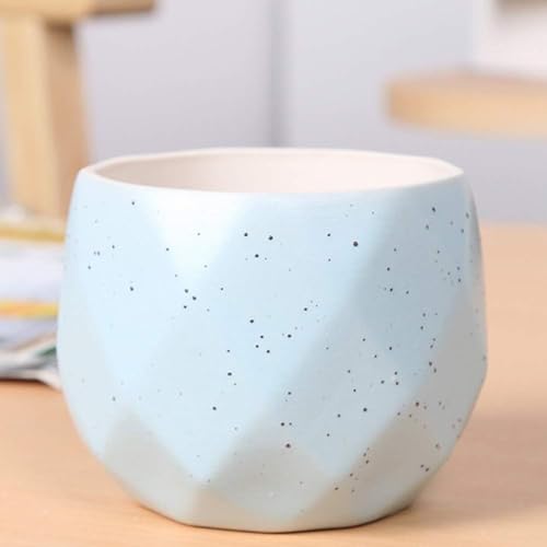 HXFFXHF Sukkulenter Blumentopf frische kreative Keramikfarbe Topf Fleisch Pflanze kreative Pflanzentopf Bunt Mini-Pflanze handgefertigt Garten Home Office Dekor Pflanzer Schöne Landschaft-weiß (blau) HXFFXHF Sukkulenter Blumentopf frische kreative Keramikfarbe Topf Fleisch Pflanze kreative Pflanzentopf Bunt Mini-Pflanze handgefertigt Garten Home Office Dekor Pflanzer Schöne Landschaft-weiß (blau) von HXFFXHF