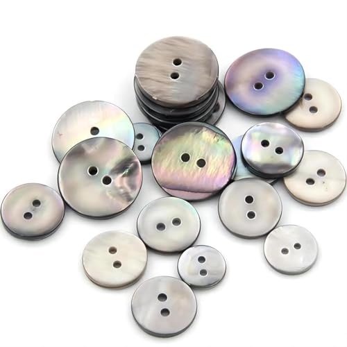 HXJDAM 20 Stück natürliche Perlmuttknöpfe, glatte glänzende Muschelknöpfe, 2 Löcher, 20mm.Modeknöpfe für Hemden, Jacken, Anzüge, Mäntel HXJDAM 20 Stück natürliche Perlmuttknöpfe, glatte glänzende Muschelknöpfe, 2 Löcher, 20mm.Modeknöpfe für Hemden, Jacken, Anzüge, Mäntel von HXJDAM