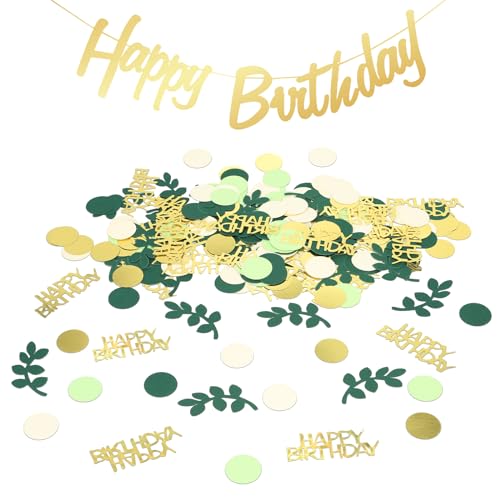 301 Stück Konfetti Geburtstag Tischdeko Geburtstag Grün,Deco Gold Grün Gold Happy birthday Girlande Banner Streude Konfetti Geburtstag Mann Frau für Geburtstag Party 301 Stück Konfetti Geburtstag Tischdeko Geburtstag Grün,Deco Gold Grün Gold Happy birthday Girlande Banner Streude Konfetti Geburtstag Mann Frau für Geburtstag Party von HXJDAM
