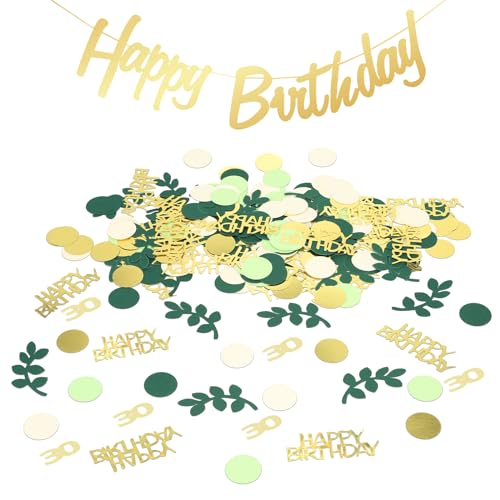 HXJDAM 300 Stück Konfetti Geburtstag deco Gold Grün 1 Stück gold Happy birthday Banner Streudeko Geburtstag Tischdeko Geburtstag Gold Grün konfetti 30 geburtstag Deko Geburtstag für Geburtstag Party HXJDAM 300 Stück Konfetti Geburtstag deco Gold Grün 1 Stück gold Happy birthday Banner Streudeko Geburtstag Tischdeko Geburtstag Gold Grün konfetti 30 geburtstag Deko Geburtstag für Geburtstag Party von HXJDAM