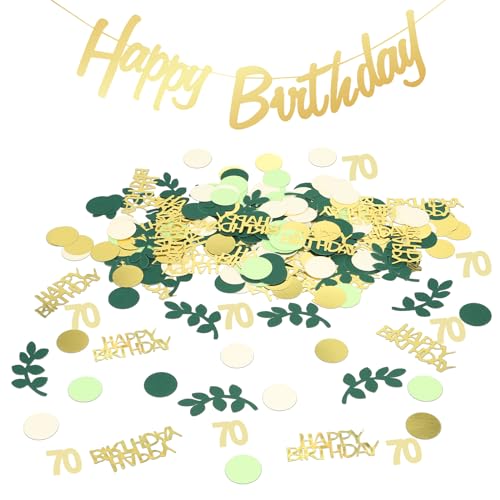 HXJDAM 300 Stück Konfetti Geburtstag deco Gold Grün 1 Stück gold Happy birthday Banner Streudeko Geburtstag Tischdeko Geburtstag Gold Grün konfetti 70 geburtstag Deko Geburtstag für Geburtstag Party HXJDAM 300 Stück Konfetti Geburtstag deco Gold Grün 1 Stück gold Happy birthday Banner Streudeko Geburtstag Tischdeko Geburtstag Gold Grün konfetti 70 geburtstag Deko Geburtstag für Geburtstag Party von HXJDAM