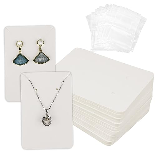 50pcs Schmuck Ohrring Display Karte mit transparenter Tasche Set, 9x6 cm Ohrring Halskette Verpackungskarte, Ohrring Kraftpapier Tags Kartenhalter Aufbewahrung für Ohrringe Halskette Schmuck Display 50pcs Schmuck Ohrring Display Karte mit transparenter Tasche Set, 9x6 cm Ohrring Halskette Verpackungskarte, Ohrring Kraftpapier Tags Kartenhalter Aufbewahrung für Ohrringe Halskette Schmuck Display von HXMJIED