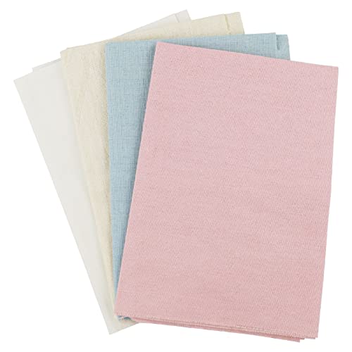 HXMJIED 4 Stück Nähstoff, natürlicher Stickstoff, Leinenstoff, Kreuzstich, Stickstoff, Material für die Herstellung von Kleidungsstücken, Nadelstickerei und DIY-Dekoration, 4 Farben, 50 x 50 cm HXMJIED 4 Stück Nähstoff, natürlicher Stickstoff, Leinenstoff, Kreuzstich, Stickstoff, Material für die Herstellung von Kleidungsstücken, Nadelstickerei und DIY-Dekoration, 4 Farben, 50 x 50 cm von HXMJIED