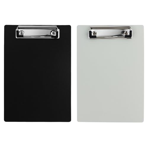HXMJIED Kleines Kunststoff-Klemmbrett, A5-Klemmbrett-Mappe, schwarzes Klemmbrett, Standard-A5-Klemmbretter, A5-Größe, Memo-Klemmbretter, kleines Klemmbrett mit niedrigem Profil-Clip, Mini-Klemmbrett, HXMJIED Kleines Kunststoff-Klemmbrett, A5-Klemmbrett-Mappe, schwarzes Klemmbrett, Standard-A5-Klemmbretter, A5-Größe, Memo-Klemmbretter, kleines Klemmbrett mit niedrigem Profil-Clip, Mini-Klemmbrett, von HXMJIED