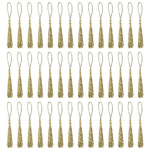 HXMJIED 100 Stück seidige Seidenseide-Lesezeichen-Quasten, 13 cm, Champagnerfarben, handgefertigte weiche Quasten, Bastelquasten, für Bastelzubehör, Schmuckherstellung, Lesezeichen HXMJIED 100 Stück seidige Seidenseide-Lesezeichen-Quasten, 13 cm, Champagnerfarben, handgefertigte weiche Quasten, Bastelquasten, für Bastelzubehör, Schmuckherstellung, Lesezeichen von HXMJIED