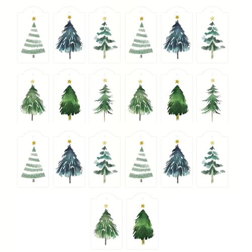 20 Stück Etiketten zum Aufhängen an Weihnachten, Weihnachtsbaumschmuck, als Urlaubsdekoration von HXNH