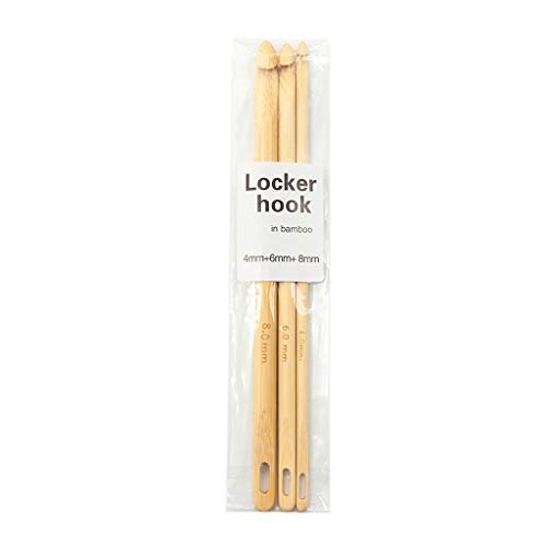 3 Stück 4/6/8 mm Holzspindhaken-Set Häkelgarn Handstrickwerkzeug Häkelnadel von HXNH