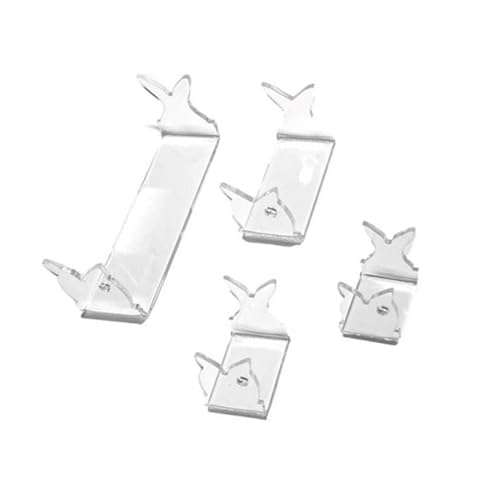 4 Stück/Set, transparenter Display-Halter, Ständer, Acryl, große Angelköder, Staffeleien, tragbarer Angelköderständer, Präsentationsständer von HXNH