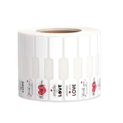 500 Stück matte Papier-Schmuck-Etiketten, blanko, selbstklebende Etiketten, ideal für Boutique-Preise und Produktkennzeichnung, handgefertigter Schmuck für den Einzelhandel 500 Stück matte Papier-Schmuck-Etiketten, blanko, selbstklebende Etiketten, ideal für Boutique-Preise und Produktkennzeichnung, handgefertigter Schmuck für den Einzelhandel von HXNH