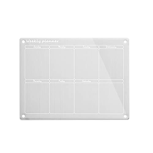 Acryl-Kalender-Planungstafel, multifunktionales Dekorations-Zubehör für Zuhause, Küche, Kühlschrank, Dekoration von HXNH