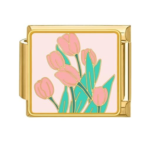 Band Link Werkzeug Strap Link Connector Blume Thema Band Befestigung Edelstahl Textur Schmuck Zubehör von HXNH