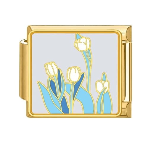 Band Link Werkzeug Strap Link Connector Blume Thema Band Befestigung Edelstahl Textur Schmuck Zubehör von HXNH