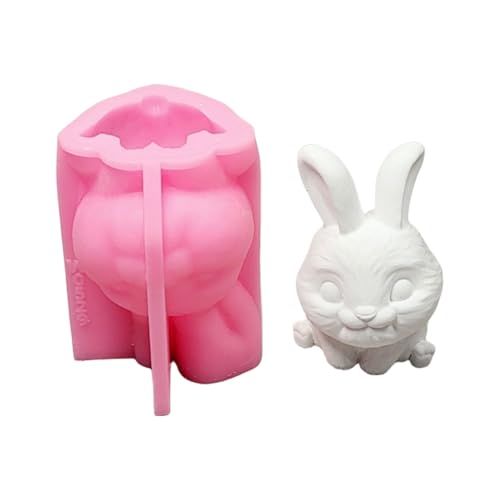 Bunnies Statue Silikonkerzenformen Für Kerzenseife Home Dekoration Tierform Silikonkerzenform Für Epoxidharz von HXNH