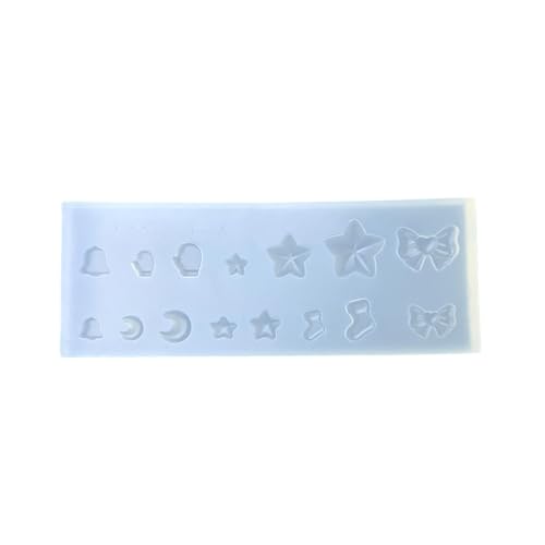 Flexible Silikonform mit Stern und Mond für Kunstharz, Schmuck, Basteln, Schleife, Charm-Anhänger und handgefertigte Geschenke, kleine Sternform Flexible Silikonform mit Stern und Mond für Kunstharz, Schmuck, Basteln, Schleife, Charm-Anhänger und handgefertigte Geschenke, kleine Sternform von HXNH