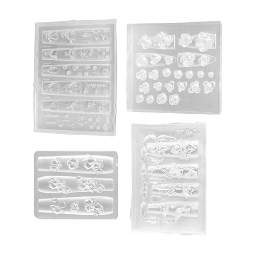 Flexibles Silikon für Nagelkunst mit Schmetterlings- und Blumen-Designs, Zubehör für praktische geprägte Muster, Nägel-Anhänger Flexibles Silikon für Nagelkunst mit Schmetterlings- und Blumen-Designs, Zubehör für praktische geprägte Muster, Nägel-Anhänger von HXNH