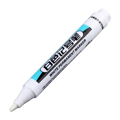 HXNH 4 Stück/Set weiße Marker, Lackstifte, Permanentmarker, Marker auf Ölbasis, Marker für Reifen, Metall, Glas HXNH 4 Stück/Set weiße Marker, Lackstifte, Permanentmarker, Marker auf Ölbasis, Marker für Reifen, Metall, Glas von HXNH