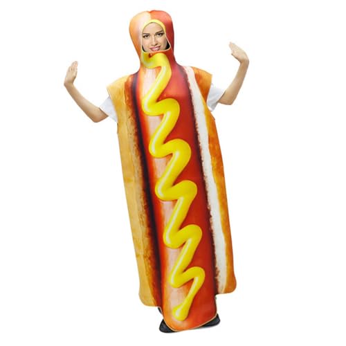 HXNH Lustiges Kostüm-Outfit für Erwachsene, Kuchen, Pizza, Brot, Hamburger, Cosplay-Kostüm für Männer und Frauen, Geburtstag, Weihnachten, Cosplay, Party, lustiges Kostüm für Veranstaltung von HXNH