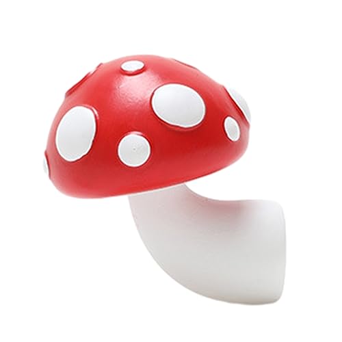 Harz-Aufkleber, Cartoon, 3D, roter Pilz, Kühlschrank-Aufkleber, kreative Kunst, Souvenir, Heimdekoration von HXNH