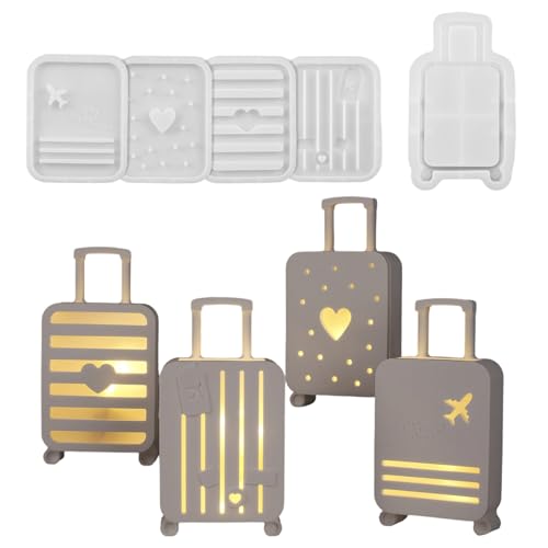 Silikon-Reisekoffer-Form für handgefertigte Schmuck-Organizer, Schatten, Lichtdekorationen, Epoxidharz, Gips, Zement, Basteln, Koffer-Design, Bastelformen Silikon-Reisekoffer-Form für handgefertigte Schmuck-Organizer, Schatten, Lichtdekorationen, Epoxidharz, Gips, Zement, Basteln, Koffer-Design, Bastelformen von HXNH