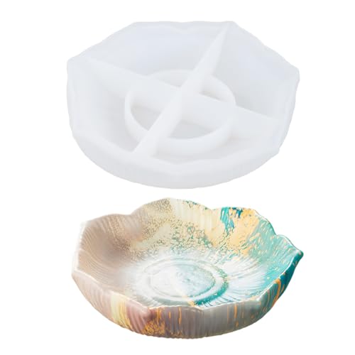 Silikonform in Blumenform, Epoxidharz für einzigartige, dekorative und funktionale Tablett, Schmuck, Obstteller, Schmuck, Schalenform Silikonform in Blumenform, Epoxidharz für einzigartige, dekorative und funktionale Tablett, Schmuck, Obstteller, Schmuck, Schalenform von HXNH