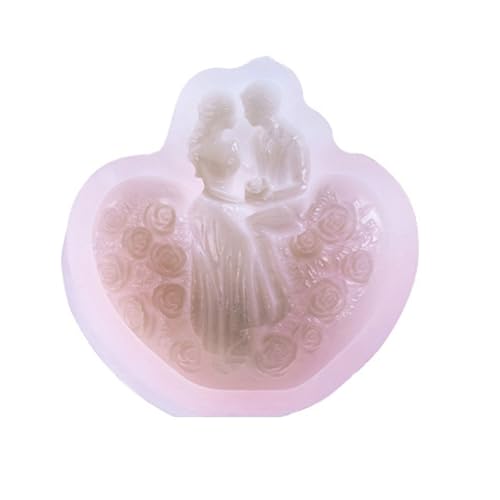 Silikonformen in Rosen-Herzform für Epoxidharz, Seife, Hochzeitstortendekoration, Schokolade, Fondant Silikonformen in Rosen-Herzform für Epoxidharz, Seife, Hochzeitstortendekoration, Schokolade, Fondant von HXNH