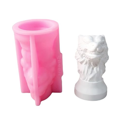 Silikonformen mit Wolfskopf-Figur für Erwachsene, Seifenherstellung, Epoxidharz, Silikonformen zum Basteln von HXNH