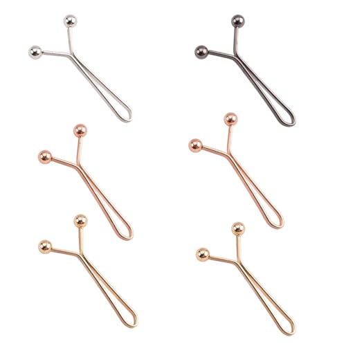 Wiederverwendbarer Taillenmieder mit Clip, Legierung, Taillenstraffer, Jeansknöpfe, Pin für verschiedene Kleidungsstile, 6 Stück von HXNH