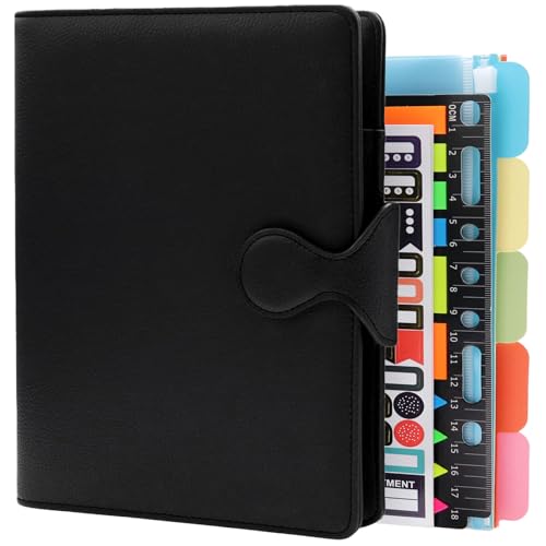 HXRTANGS PU Leder Notizbuch A5, 6 Löcher Ringbuch Nachfüllbare Tagebuch Business Notizbuch mit Stifthalter/Zubehör, 100gsm Liniert Papier 80 Blatt / 160 Seiten, Schwarz HXRTANGS PU Leder Notizbuch A5, 6 Löcher Ringbuch Nachfüllbare Tagebuch Business Notizbuch mit Stifthalter/Zubehör, 100gsm Liniert Papier 80 Blatt / 160 Seiten, Schwarz von HXRTANGS