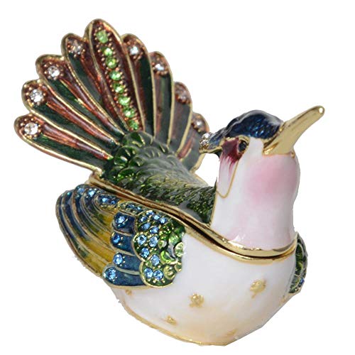 HXSCOO Kolibri Trinket Box Metalllegierung Schmuckschatulle Vogelfiguren von HXSCOO