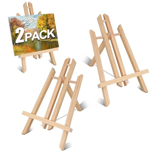 2 x 30 cm große Holz-Tischstaffelei – Staffelei zum Malen, perfekt für Partys, Kunstprojekte und kreative Displays von HXSEMAYIG