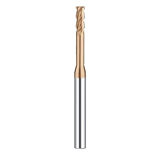 1 STÜCK Hrc60 3/4-Nut-Hartmetall-Schaftfräser, CNC-Fräser, Langnut-Schaftfräser, Tiefnut-Fräser 1-3 mm(D1.0-L8-H04,HRC55 4F) von HXSMOZ