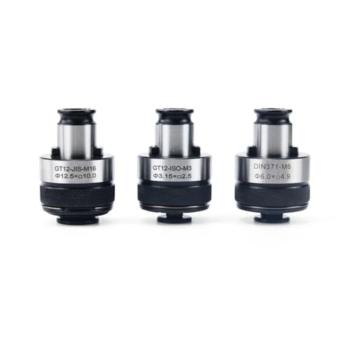 HXSMOZ 1 Stück ISO/DIN/JIS-Standard GT12 Gewindeschneidspannzange M3/M4/M5/M6/M8/M10/M12/M14/M16 Pneumatischer Werkzeugmaschinenhalter Überlastschutz(JIS Standard,GT12-M2) von HXSMOZ