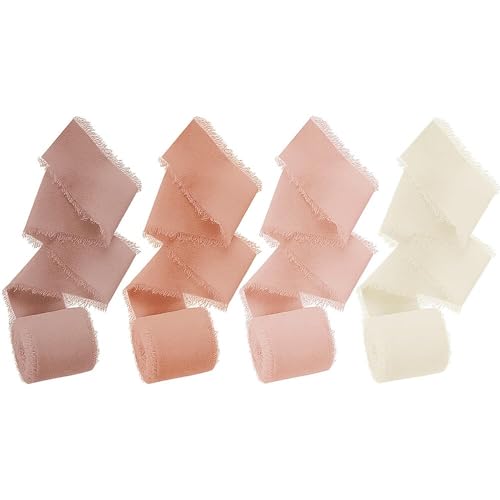 4 Rolle Chiffonband, 4cm × 5m Geschenkband Breit, Dekoband Schleifenband Satinband für Blumensträuße Hochzeit Dekoration 4 Rolle Chiffonband, 4cm × 5m Geschenkband Breit, Dekoband Schleifenband Satinband für Blumensträuße Hochzeit Dekoration von HXSYKJDM