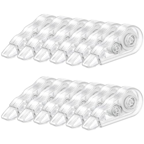 HXSYKJDM 12 Stück Korrekturroller Korrekturmaus, Korrekturroller Maus, Transparentes Korrekturbänder Set, Mini-Korrekturband mit Schutzkappe Fenster Korrigieren Roller für Büro Schule HXSYKJDM 12 Stück Korrekturroller Korrekturmaus, Korrekturroller Maus, Transparentes Korrekturbänder Set, Mini-Korrekturband mit Schutzkappe Fenster Korrigieren Roller für Büro Schule von HXSYKJDM