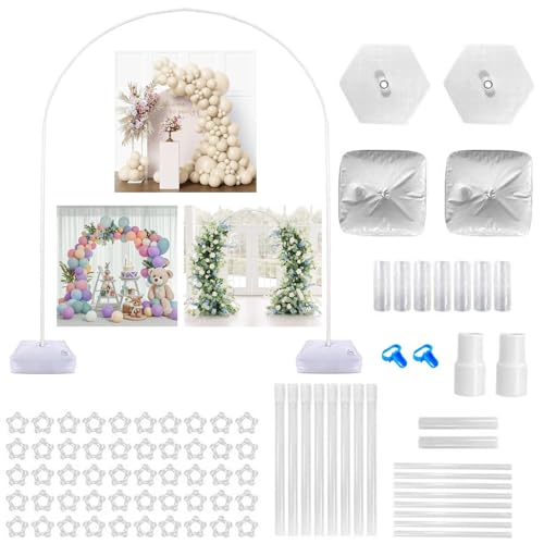 Verstellbarer Ballonbogen Ständer Kit, Verstellbarer Ballonbogen Rahmen mit Basis, Biegbarer Bogen Kit mit Ständer für Geburtstag Hochzeit Verstellbarer Ballonbogen Ständer Kit, Verstellbarer Ballonbogen Rahmen mit Basis, Biegbarer Bogen Kit mit Ständer für Geburtstag Hochzeit von HXSYKJDM