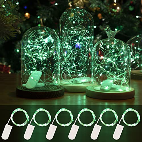 6 Stück LED Lichterkette Batterie Betriebe, 2M 20LEDs Grün Mini Lichterketten Silber Kupferdraht Batteriebetrieb, LED Beleuchtung Batteriebetrieben Deko für Flasche, Urlaub,Weihnachten Deko 6 Stück LED Lichterkette Batterie Betriebe, 2M 20LEDs Grün Mini Lichterketten Silber Kupferdraht Batteriebetrieb, LED Beleuchtung Batteriebetrieben Deko für Flasche, Urlaub,Weihnachten Deko von HXWEIYE