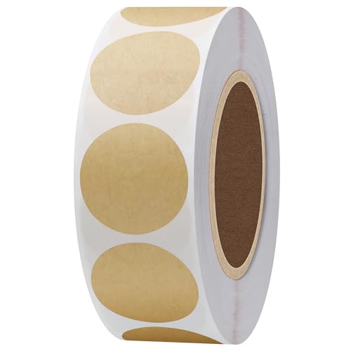Hylabelest 25 mm runde Papieraufkleber, Etiketten Verpackungsdichtungen, Basteln, Hochzeit, Etikett, Topper-Etiketten, 500 pro Rolle 1 roll von HYBSK