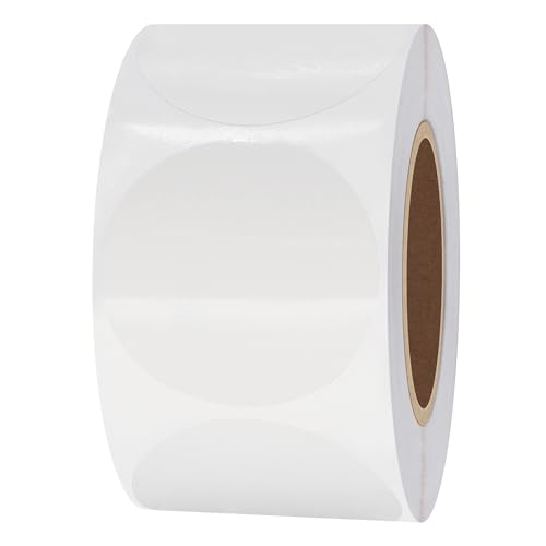 hybsk (TM) Neue CLEAR Retail Paket Dichtungen 3,8 cm Zoll rund Kreis Wafer Aufkleber/Etiketten 500 Pro Rolle von HYBSK