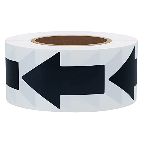 Hylabelest Schwarze Pfeilaufkleber, insgesamt 500 Etiketten pro Rolle, schwarz von HYBSK
