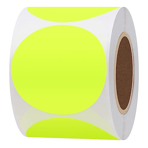 Hylabelest 51mm Runde leere Fluoreszierendes Gelb Paster Aufkleber Insgesamt 300 Punkte Target Selbstklebend pro Rolle Hylabelest 51mm Runde leere Fluoreszierendes Gelb Paster Aufkleber Insgesamt 300 Punkte Target Selbstklebend pro Rolle von HYBSK