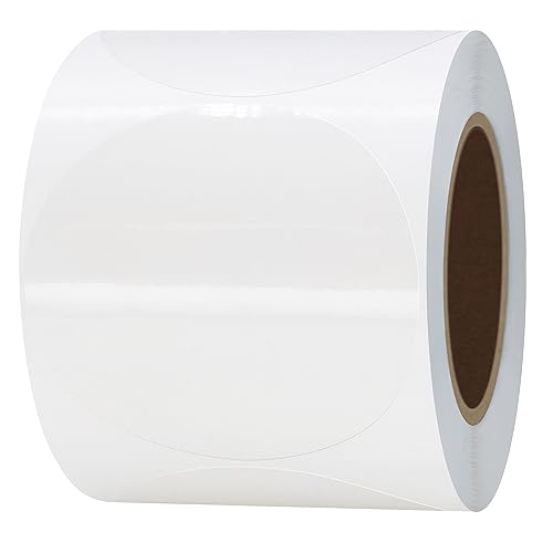 Hylabelest Transparente Etiketten für Einzelhandelsverpackung, rund, 51 mm, transparente Etiketten, 5,1 cm von HYBSK
