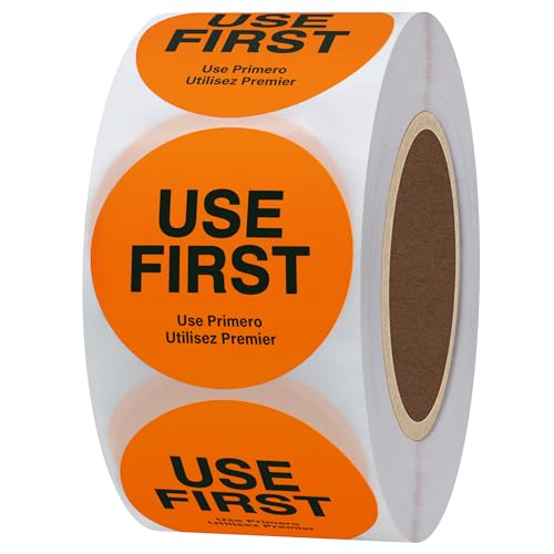 hybsk 3,8 cm orange"Gebrauch Erste" dreisprachig herausnehmbare Label Gesamt 500 Etiketten pro Rolle hybsk 3,8 cm orange"Gebrauch Erste" dreisprachig herausnehmbare Label Gesamt 500 Etiketten pro Rolle von HYBSK