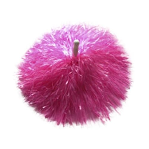HYFEUOKF Cheerleader Bommel 1 Pair Concert Competition Flower Fancy Dance Party Decorator Cheerleader Pompoms Cheerleading Cheering Ball Club Sport Supplies for Cheerleader(PinkHandle) von HYFEUOKF