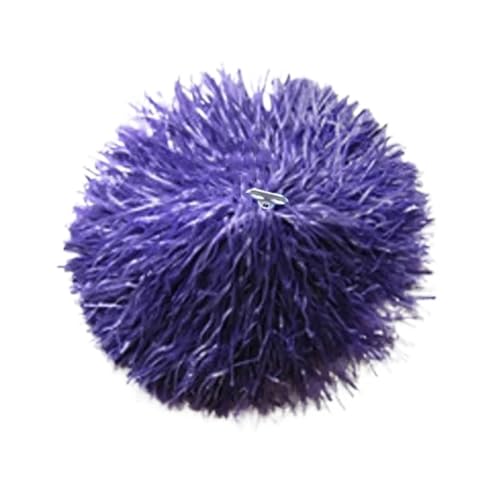 HYFEUOKF Cheerleader Bommel 1 Pair Concert Competition Flower Fancy Dance Party Decorator Cheerleader Pompoms Cheerleading Cheering Ball Club Sport Supplies for Cheerleader(Purple Double) von HYFEUOKF