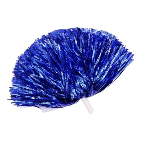HYFEUOKF Cheerleader Bommel 2 Stück Cheerleading Cheerleader Pompon Ball Jubel Tanz Pom Pom Aerobic Sport for Cheerleader(Blue,20g) von HYFEUOKF