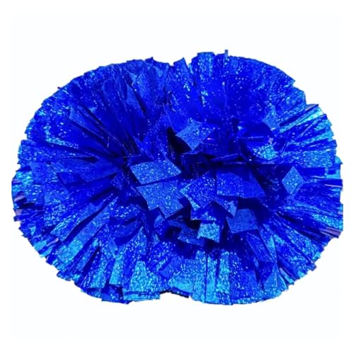 HYFEUOKF Cheerleader Bommel 2PCS Kunststoffgriff Metallic Streamer Pompoms Cheerleading Jubeln Pom Pom Ball Jubeln Dance Decorator Club Sport for Cheerleader(A3) von HYFEUOKF